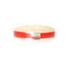 Ceinture rouge à boucle argentée à strass incrustés. LDE9016