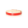 Ceinture rouge à boucle argentée à strass incrustés. LDE9016