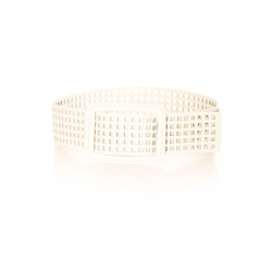 Ceinture Blanc quadrillée à trous. SG-0452