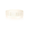 Ceinture Blanc quadrillée à trous. SG-0452