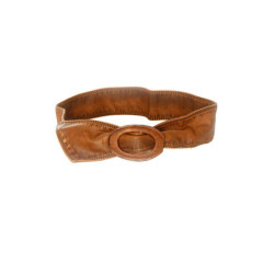 Ceinture souple à grosse boucle choco. BG-3003