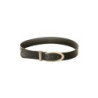 Ceinture basique Noire à boucle argentée. BG-P0Z9