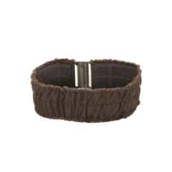 Ceinture anthracite large, attache à clips. SG-0908