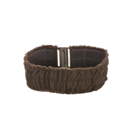 Ceinture anthracite large, attache à clips. SG-0908
