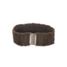 Ceinture anthracite large, attache à clips. SG-0908