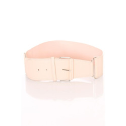 Ceinture rose large, boucle rectangle et attaches. SG-0418
