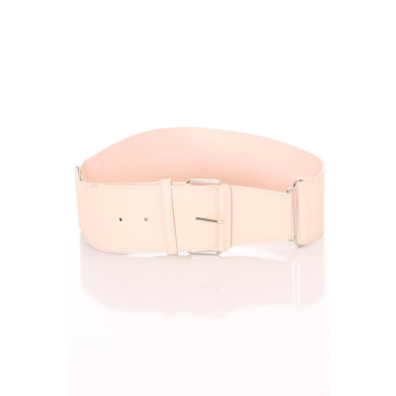 Ceinture rose large, boucle rectangle et attaches. SG-0418