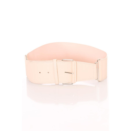 Ceinture rose large, boucle rectangle et attaches. SG-0418