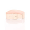 Ceinture rose large, boucle rectangle et attaches. SG-0418