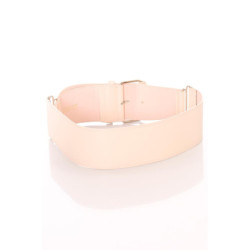 Ceinture rose large, boucle rectangle et attaches. SG-0418