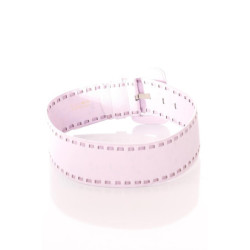 Ceinture parme large, boucle rectangle et contours cousu. SG-0460