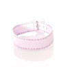 Ceinture parme large, boucle rectangle et contours cousu. SG-0460