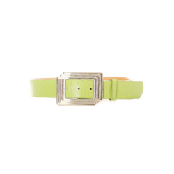 Ceinture femme en vert avec boucle rectangulaire. SG0218