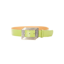 Ceinture femme en vert avec boucle rectangulaire. SG0218