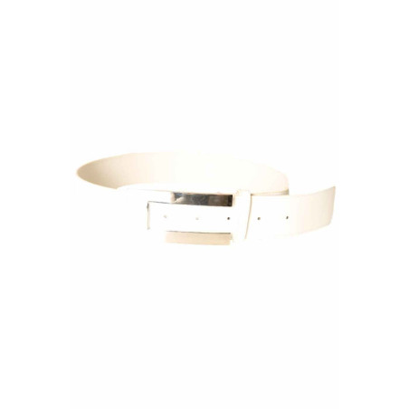 Ceinture Blanche avec boucle rectangulaire CE 502