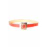 Ceinture Rouge avec couture blanche à boucle carré CE 504