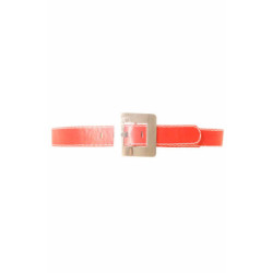 Ceinture Rouge avec couture blanche à boucle carré CE 504