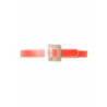 Ceinture Rouge avec couture blanche à boucle carré CE 504
