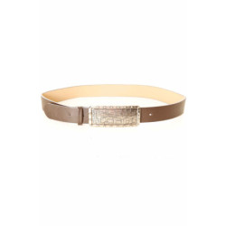 Ceinture Marron avec grosse boucle rectangle graphique CE 573