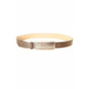 Ceinture Marron avec grosse boucle rectangle graphique CE 573