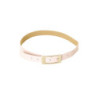 Ceinture rose effet cuir à boucle carré et strass CE 726