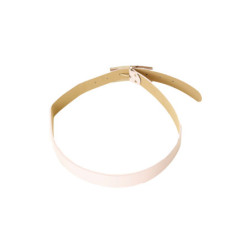 Ceinture rose effet cuir à boucle carré et strass CE 726