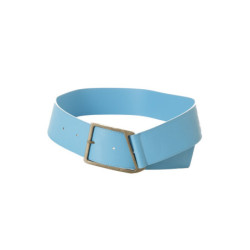Ceinture bleue à boucle trapèze. SG-0468