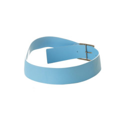 Ceinture bleue à boucle trapèze. SG-0468