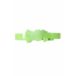 Ceinture Verte, boucle motif feuilles BG-PO44