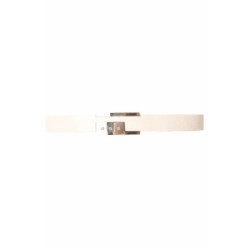 Ceinture Blanche, boucle rectangulaire avec strass BG 0236