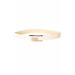 Ceinture Blanche, boucle rectangulaire avec strass BG 0236