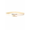 Ceinture Blanche, boucle rectangulaire avec strass BG 0236