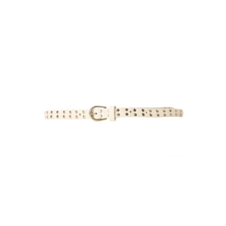 Ceinture blanc à clous avec boucle. SG-0971