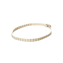 Ceinture blanc à clous avec boucle. SG-0971