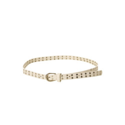 Ceinture blanc à clous avec boucle. SG-0971