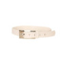 Ceinture blanc, boucle rectangle à strass. BG-0237