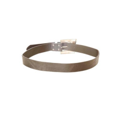 Ceinture Noir effet cuir à boucle fantaisie géométrique SG-0427