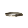 Ceinture Noire avec boucle rectangle à strass BG8001-61