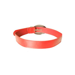 Ceinture Rouge large avec grosse boucle arrondi CE 747