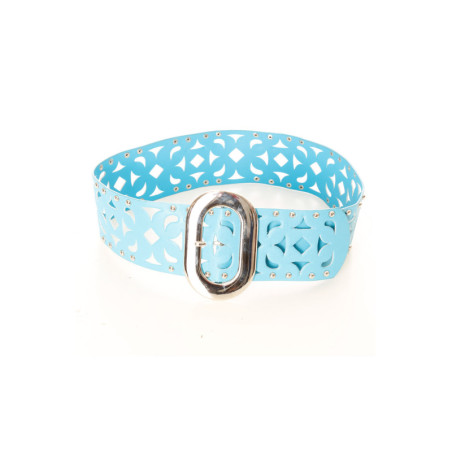 Ceinture bleu à détails et clous. SG-0421