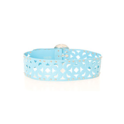 Ceinture bleu à détails et clous. SG-0421