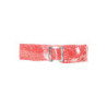 Ceinture rouge égère à motif étoiles et boucle rectangle. étoiles