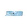 Ceinture bleu égère à motif étoiles et boucle rectangle. étoiles