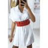 Ceinture de taille rouge avec pochette intégré