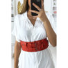 Ceinture de taille rouge avec pochette intégré