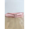 Ceinture rose avec boucle rectangle