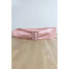 Ceinture rose avec boucle rectangle