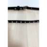 Fine ceinture noir avec accessoire et strass