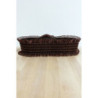 Ceinture de soirée en dentelle choco brillant avec élastique