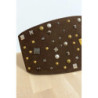 Grosse ceinture de taille en suédine choco avec élastique au dos